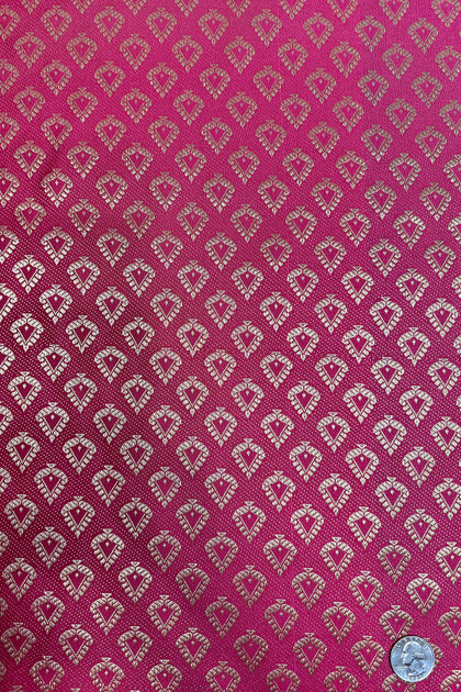 Fusion Coral/ Gold JV-1642/4 Silk Brocade main image 0