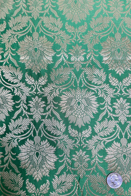 Surf Spray/ Silver/ Gold JV-1649/9 Silk Brocade main image 1