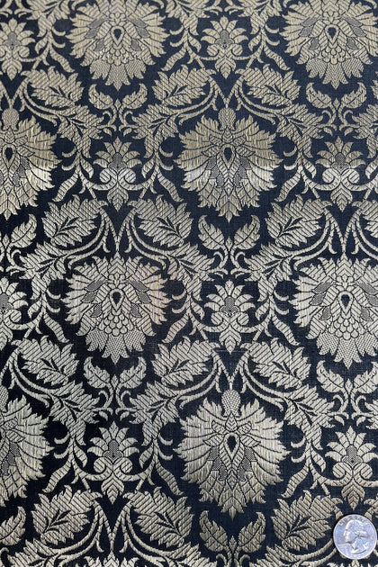 Bronze Gold Silk Brocade JV-1506 Fabric