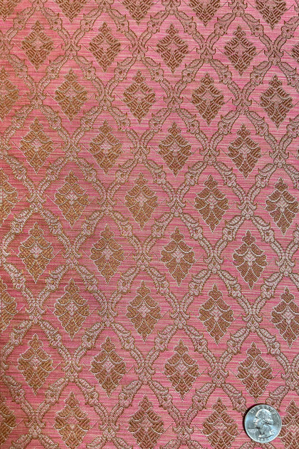 Muted Clay/Red/Gold JV-1646/5 Silk Brocade main image 0