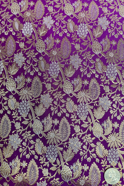 Jelly Bean/Silver/Gold JV-1647/4 Silk Brocade main image 1