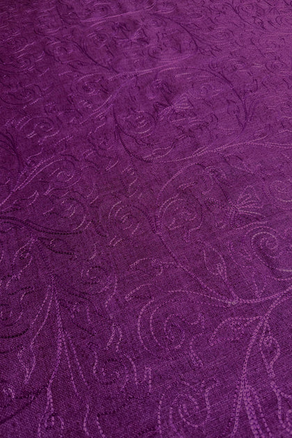 Clay Embroidered Silk Linen MEMT-023-3