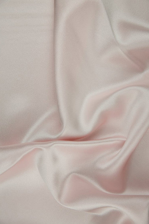Primrose Pink Silk Crepe Back Satin Fabric