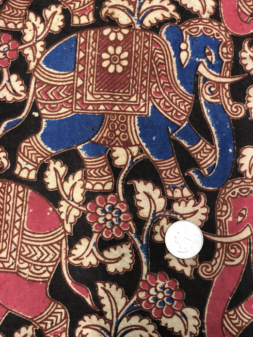 Multicolor Cotton Kalamkari Hand Prints CHP-205 Fabric