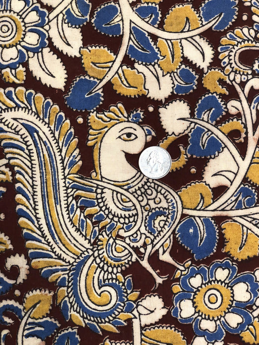 Multicolor Cotton Kalamkari Hand Prints CHP-206/3 Fabric
