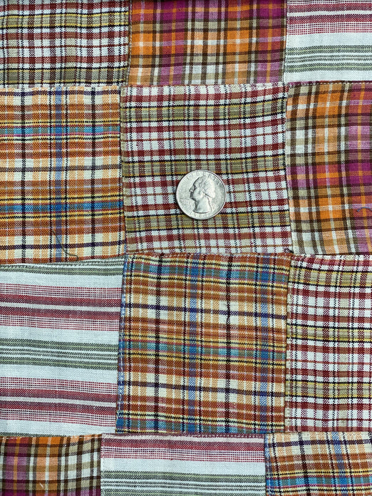 Multicolored CPW-005 Patchwork Cotton Madras Fabric