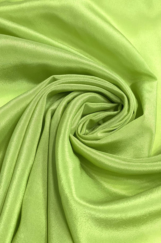 Lime Green Light Silk Crepe CRP-017 Fabric