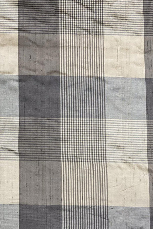 Multicolor Plaid Silk Shantung 465 Fabric