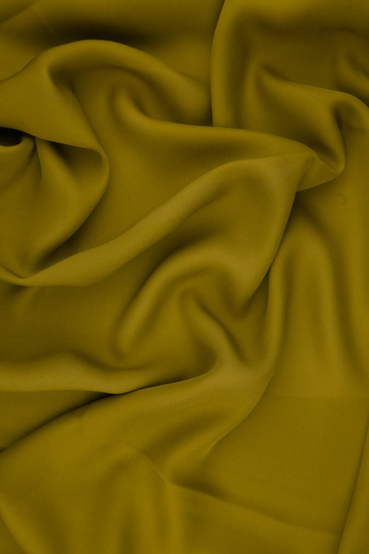 Mustard Gold Silk Double Georgette Fabric