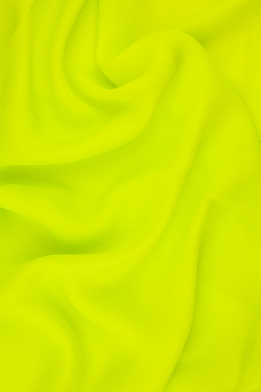 Chartreuse Silk Double Georgette Fabric