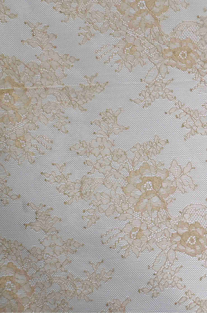 Biscuit French Plain Lace