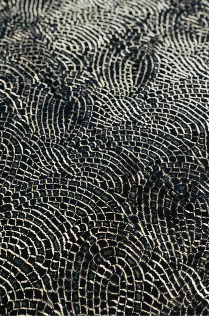 Off White French Plain Lace FLP-2818 Fabric