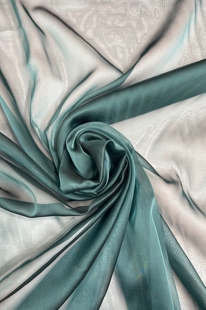 Green Glow Iridescent Silk Chiffon main image 0