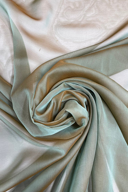 Forest Green Iridescent Silk Chiffon IC-044 Fabric main image 0