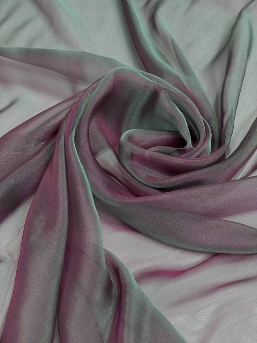 Orchid Haze Iridescent Silk Chiffon IC-075 Fabric