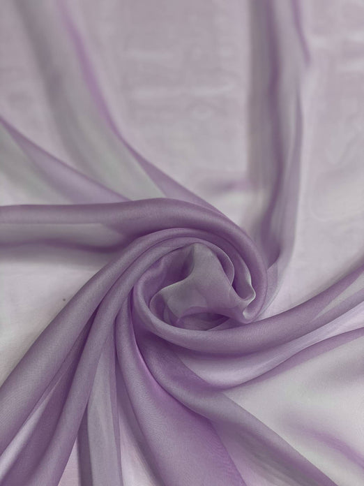 Violet Ice Iridescent Silk Chiffon IC-090 Fabric
