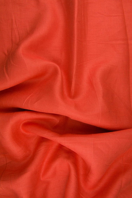 Orange Medium Weight Linen Fabric