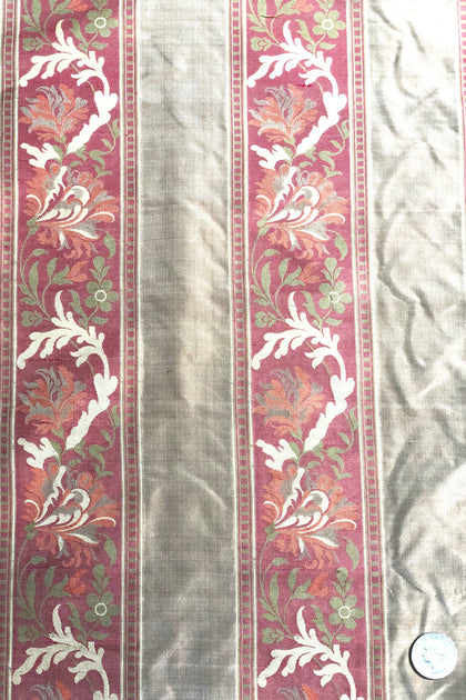 Blackberry Wine Silk Brocade JV-1405/17 Fabric