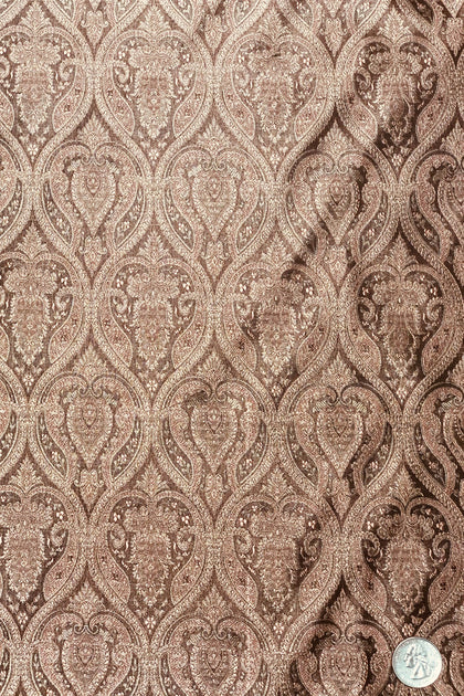 Beige/Rose Gold Silk Brocade JV-1519 Fabric main image 1