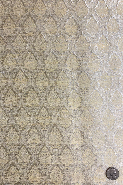 Faded Rose/Burnt Orange Silk Brocade JV-1463 Fabric main image 1
