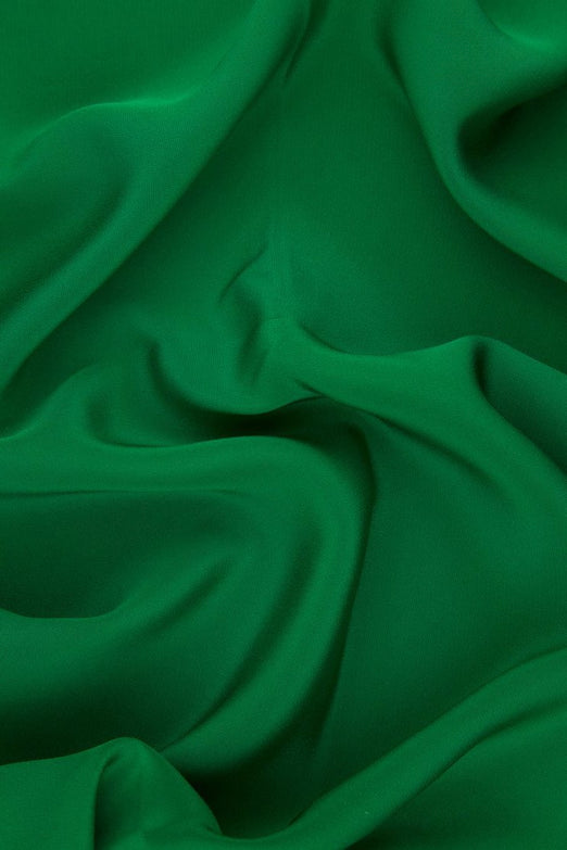 Jelly Bean Green Silk 4-Ply Crepe Fabric