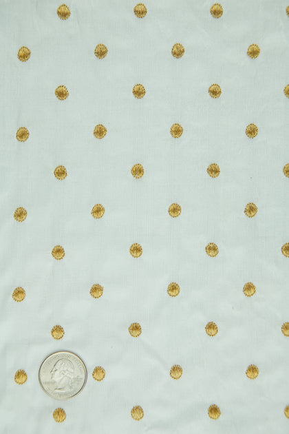 Embroidered Dupioni Silk MED-024-1A Fabric main image 1