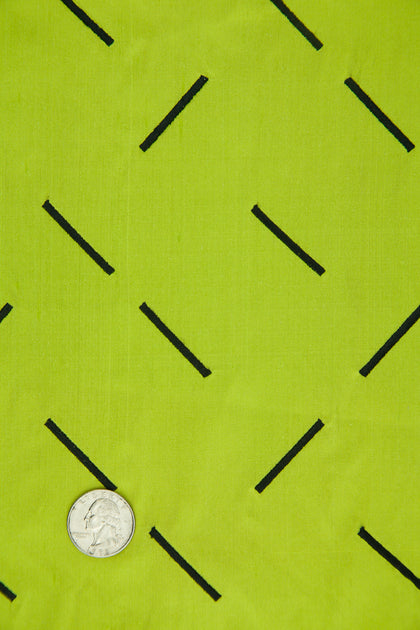 Embroidered Dupioni Silk MED-056-6 Fabric