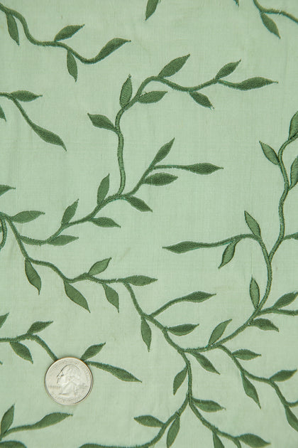 Embroidered Dupioni Silk MED-086-7 Fabric main image 0