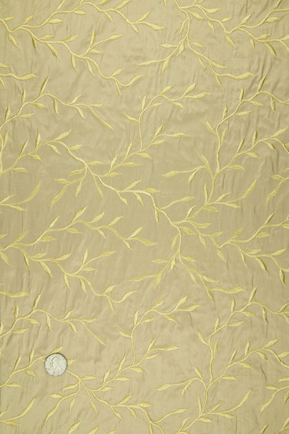 Embroidered Dupioni Silk MED-086-11 Fabric
