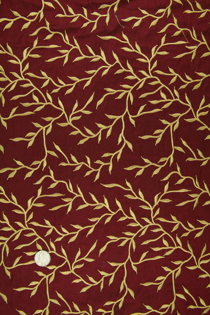 Embroidered Dupioni Silk MED-086-7 Fabric