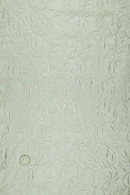 Embroidered Dupioni Silk MED-164/8 Fabric