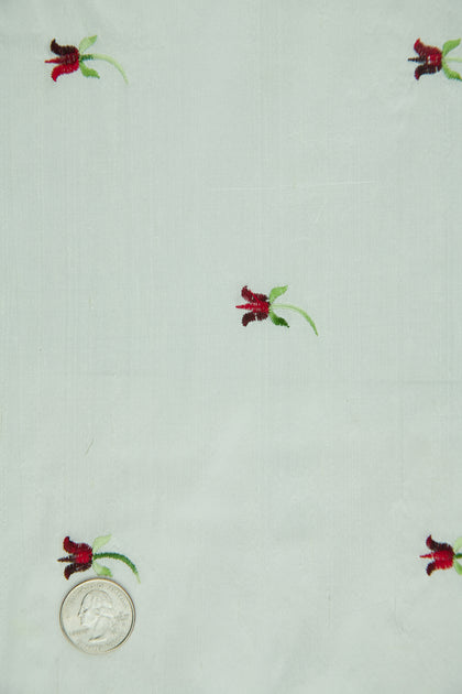 Embroidered Dupioni Silk MED-089-12 Fabric main image 1
