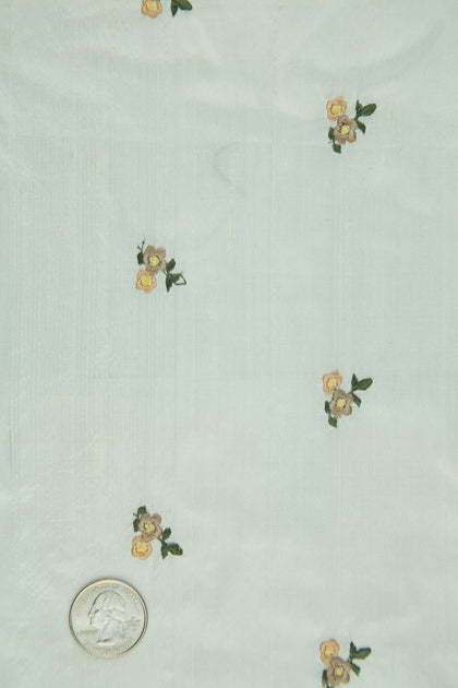 Embroidered Dupioni Silk MED-096-11 Fabric main image 1