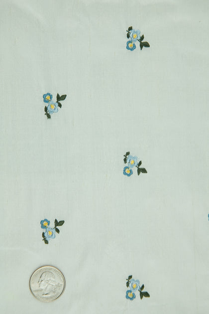 Embroidered Dupioni Silk MED-096-21 Fabric main image 1