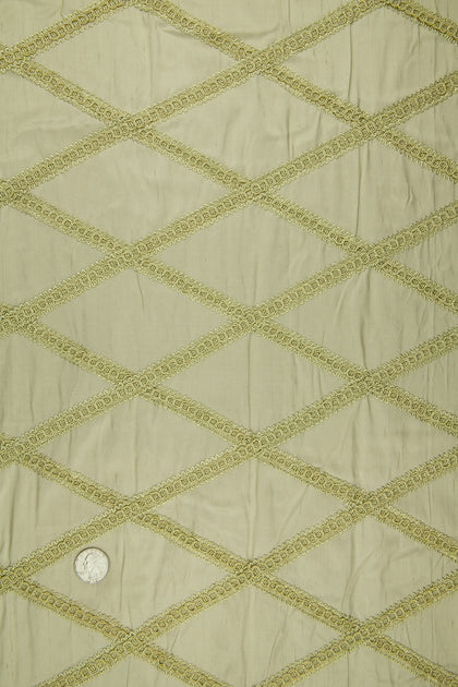 Embroidered Dupioni Silk MED-161/1 Fabric main image 0