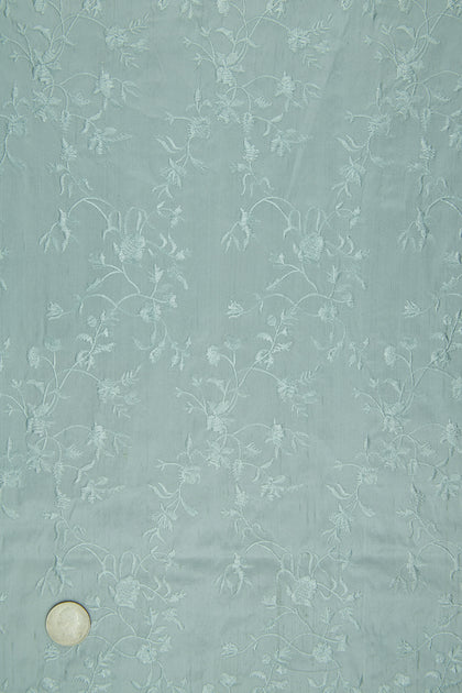 Embroidered Dupioni Silk MED-117/7 Fabric