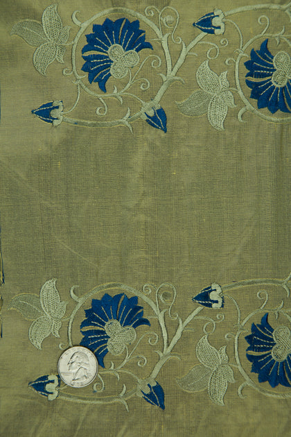 Embroidered Dupioni Silk MED-183/1 Fabric main image 1