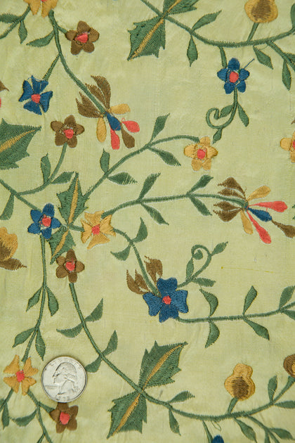 Embroidered Dupioni Silk MED-143/3 Fabric main image 1