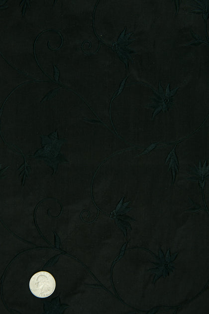 Embroidered Dupioni Silk MED-187/3 Fabric