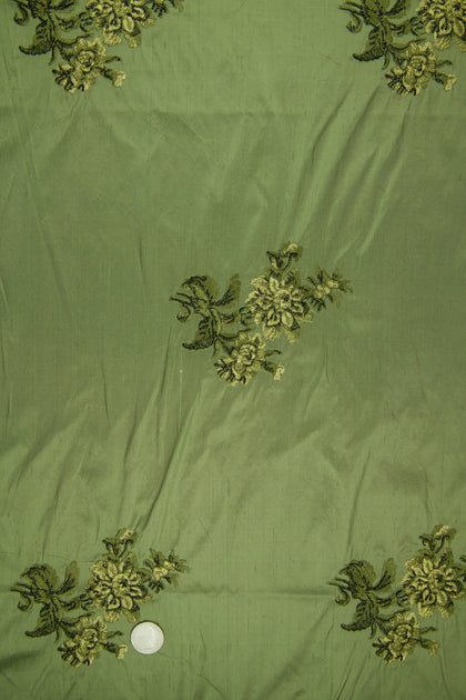 Embroidered Dupioni Silk MED-169/5A Fabric main image 1