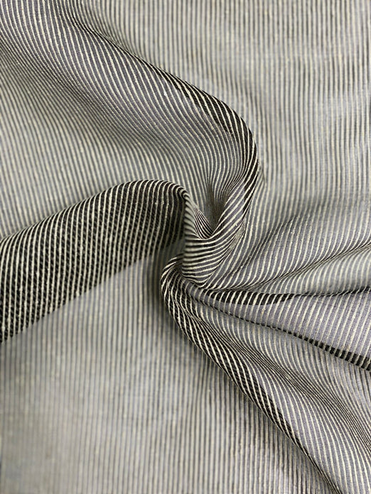 Dark Gray Silk Ottoman Organza Fabric