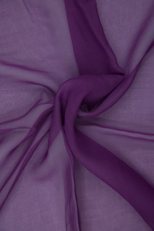 Bright Violet Silk Chiffon Fabric