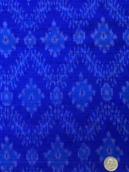 Blue SIKT-002/1 Silk Ikat