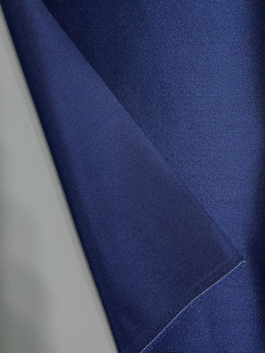 Medieval Blue Italian Satin Faille Fabric