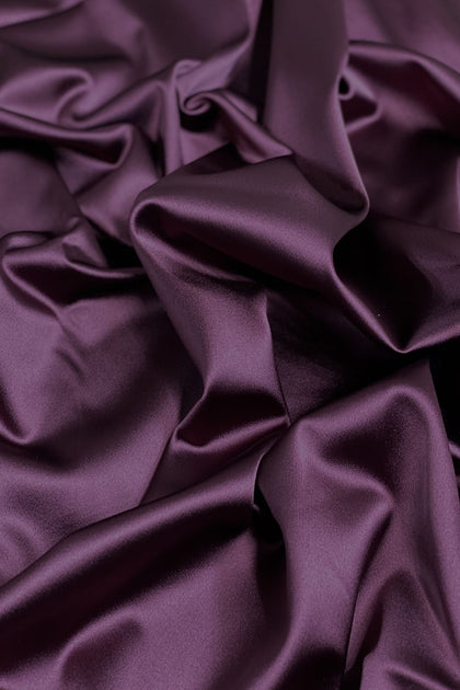 Luxury Textured Satin - Fabric by the yard - Burgundy