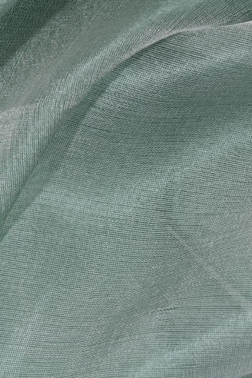 Asparagus Green Silk Organza Fabric