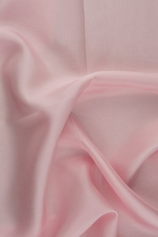 Baby Pink Habotai Silk Fabric