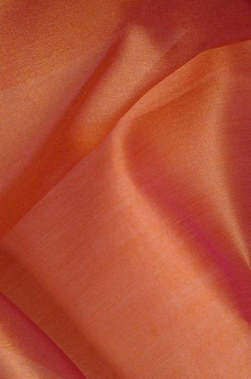 Brick Orange Cotton Silk Fabric
