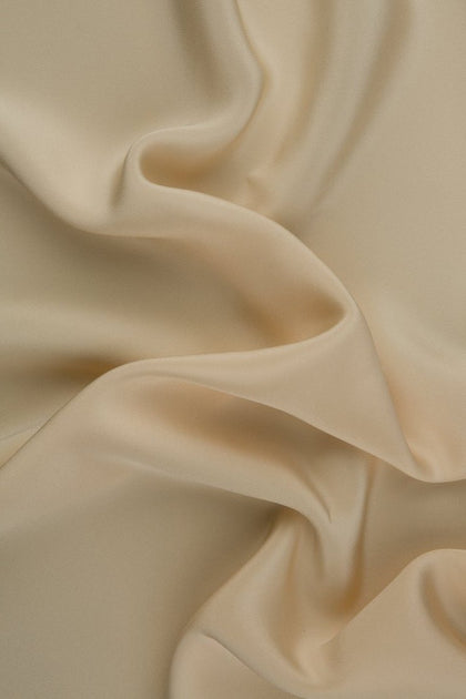 Charcoal Grey Silk 4-Ply Crepe Fabric