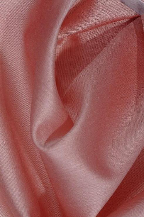 Coral Almond Cotton Silk Fabric